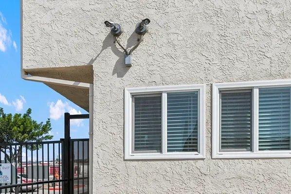 Side of office building.