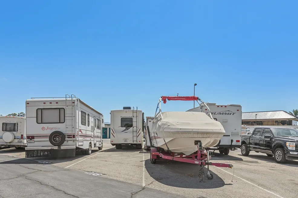 Outdoor RV and Boat Parking Storage.