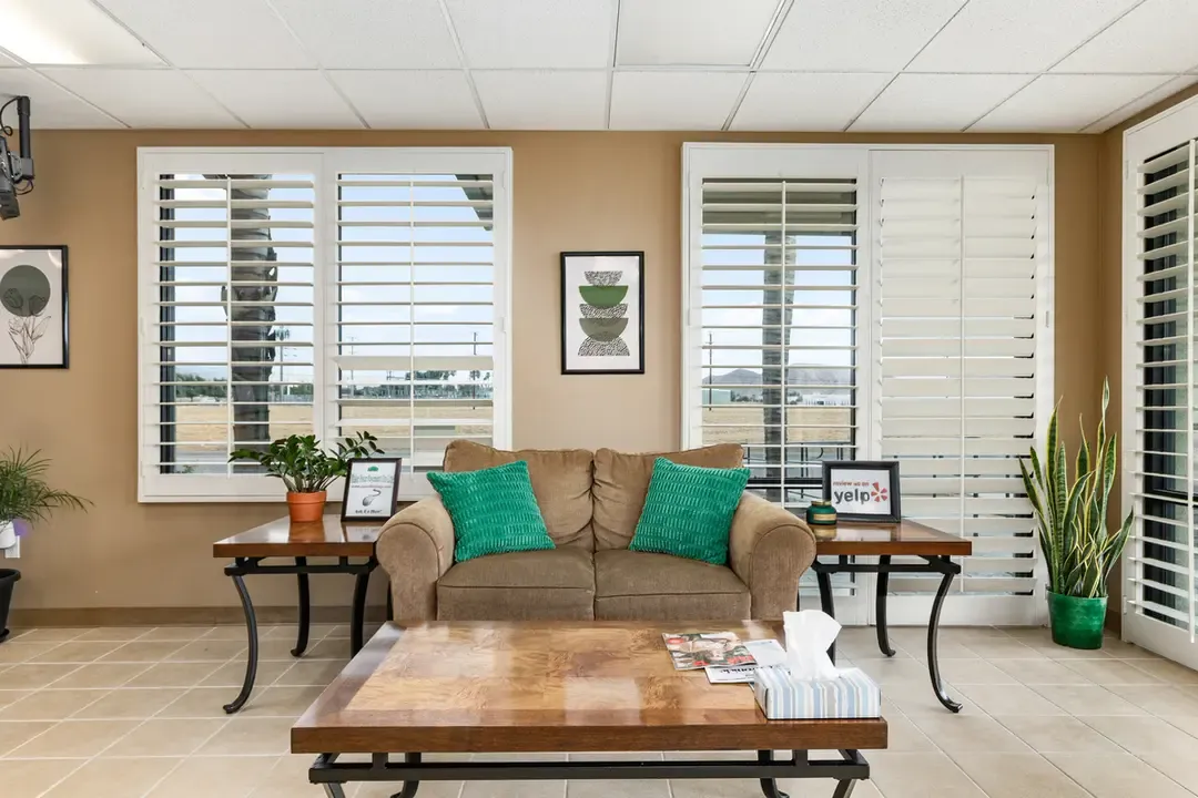 Front office waiting room.