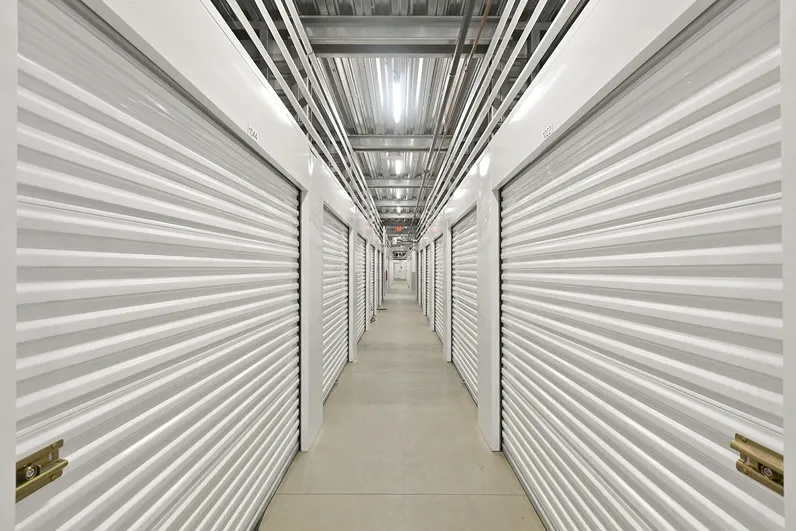 Indoor storage units.