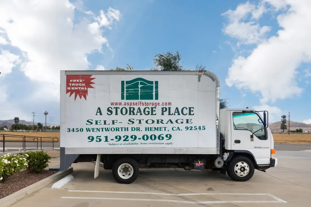 Storage moving truck.