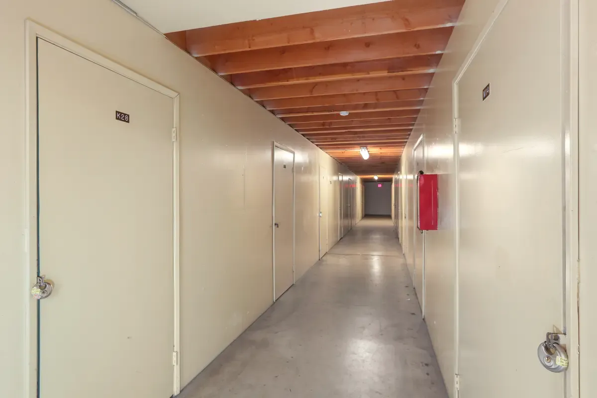 Indoor storage units.