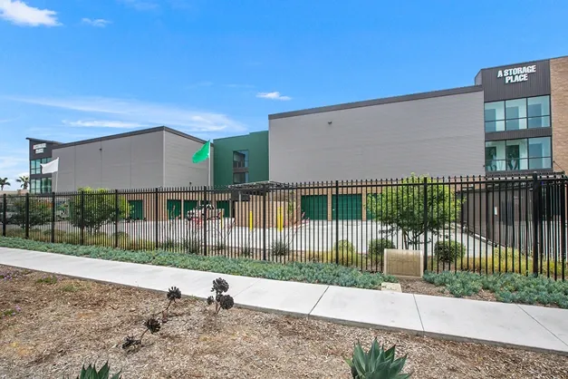 Outer fence of a storage facility.