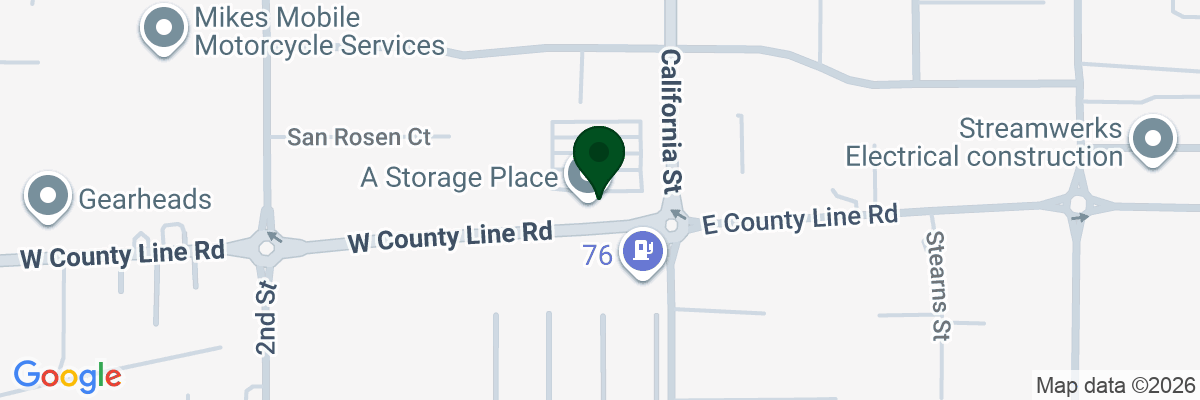Map showing facility locations
