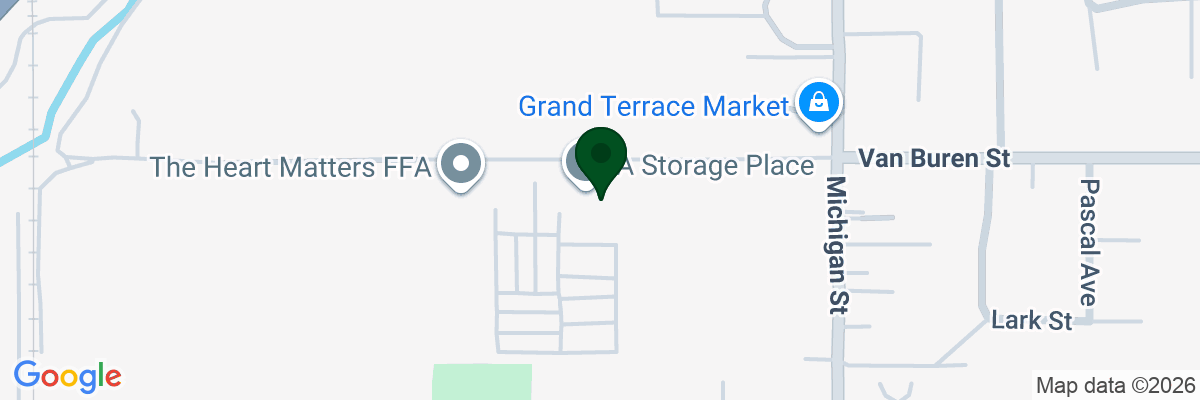 Map showing facility locations