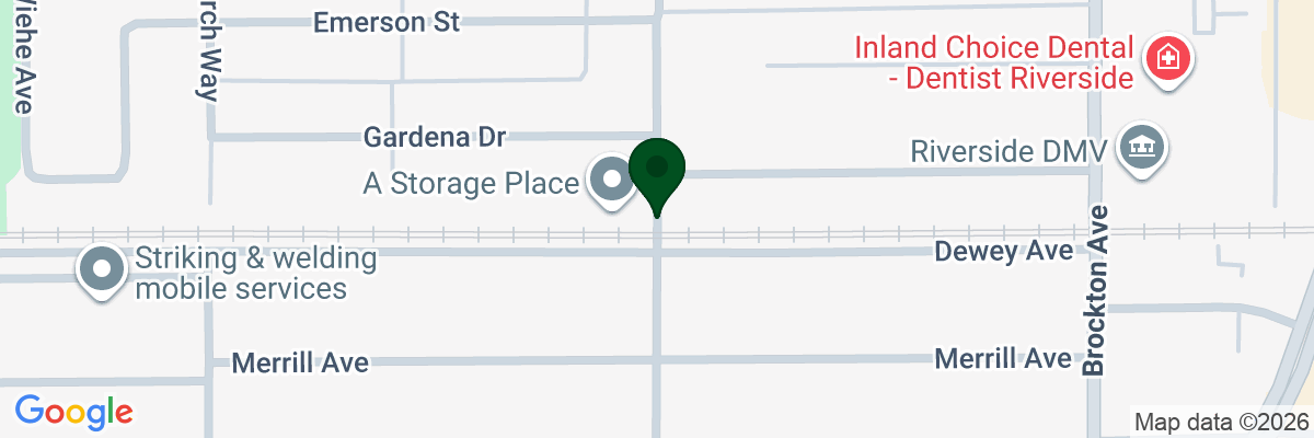 Map showing facility locations