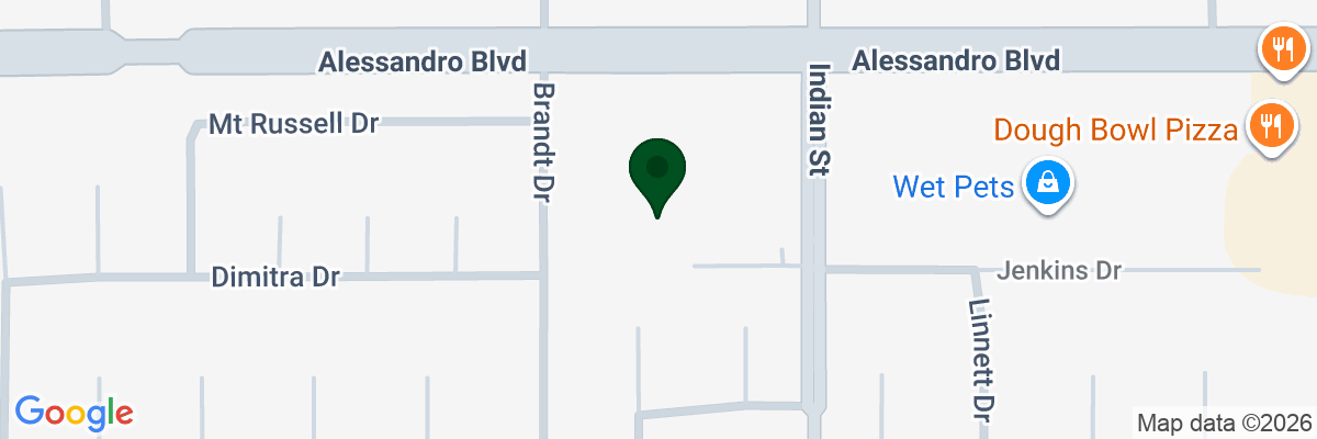 Map showing facility locations