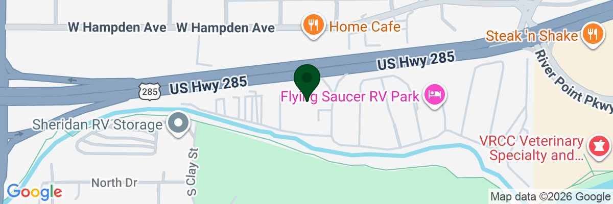 Map showing facility locations