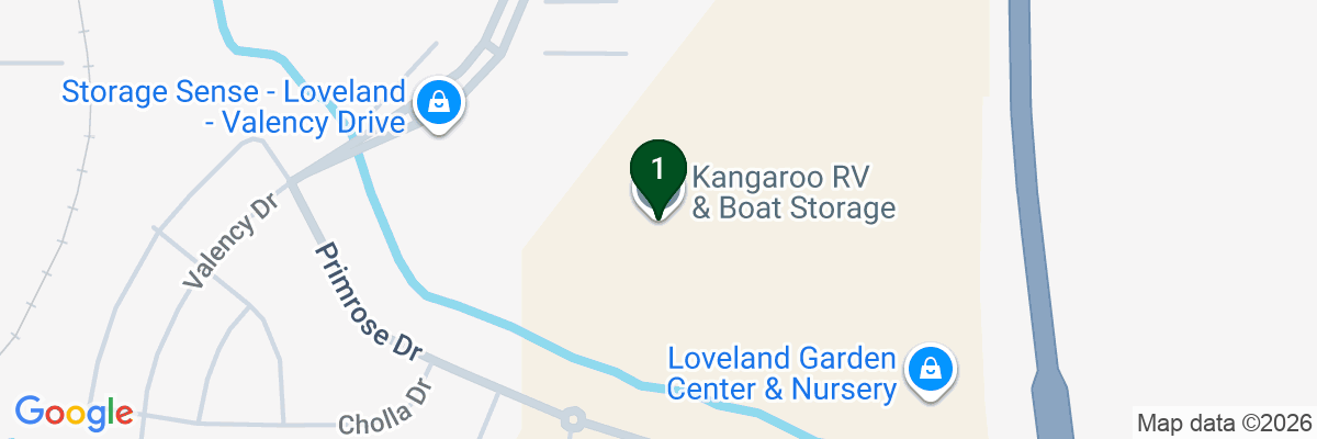 Map showing facility locations