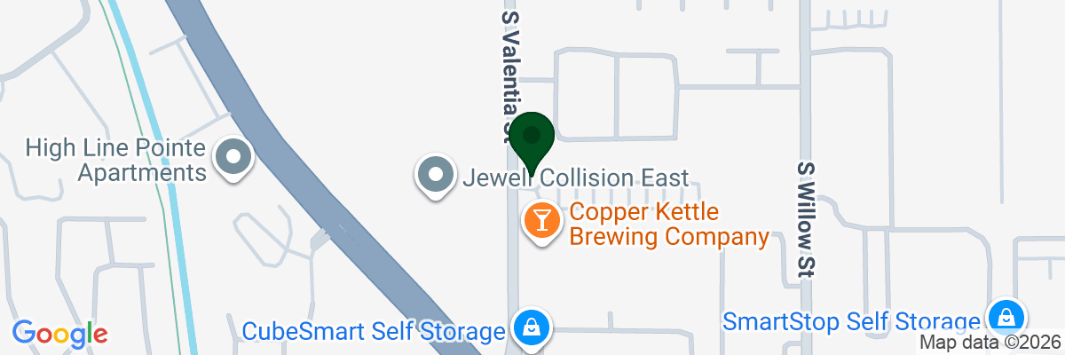 Map showing facility locations