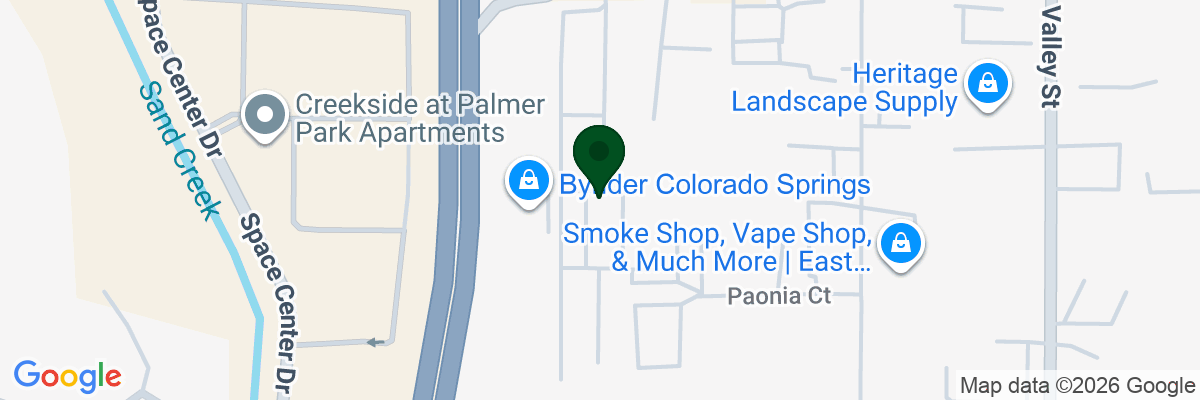 Map showing facility locations