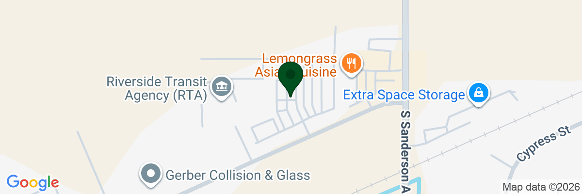 Map showing facility locations