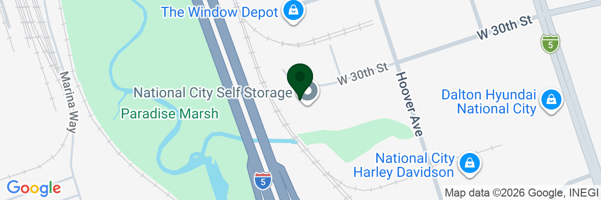 Map showing facility locations