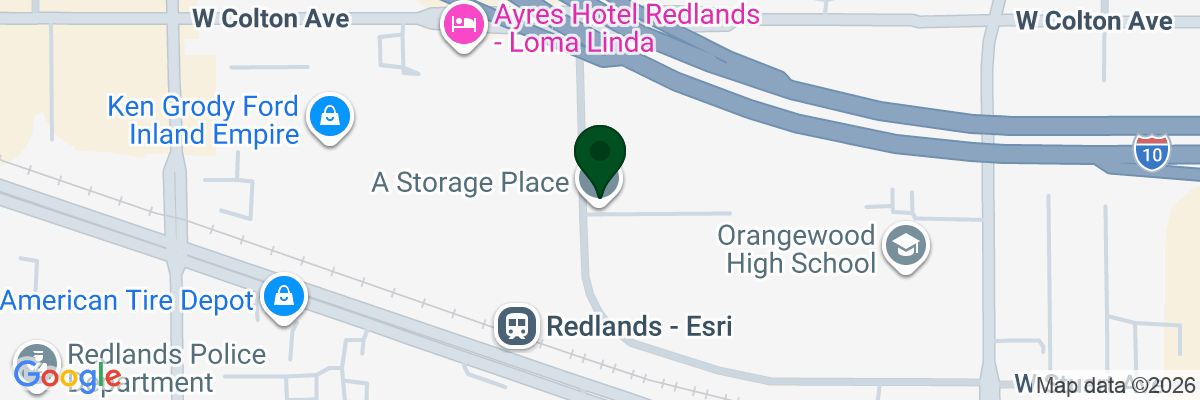 Map showing facility locations