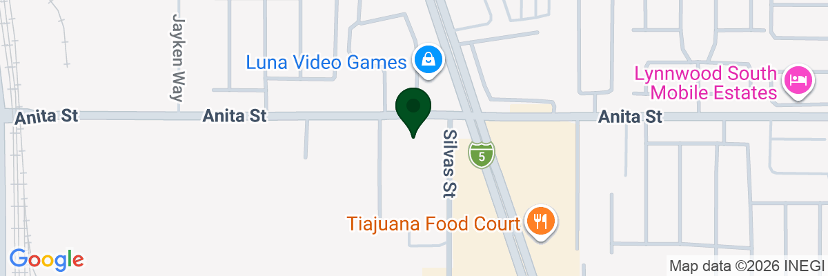 Map showing facility locations