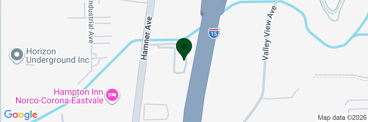 Map showing facility locations
