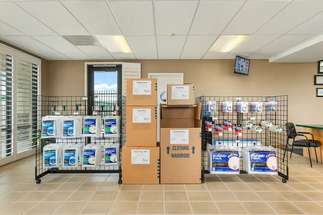 Storage packing supplies.