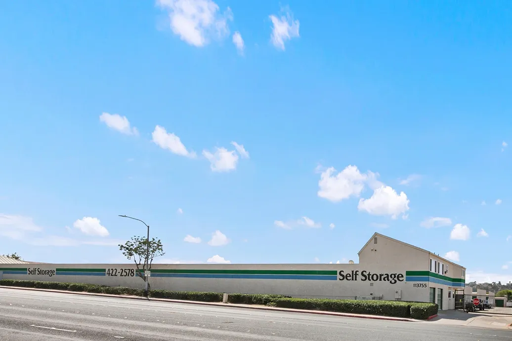 Street view of storage facility.