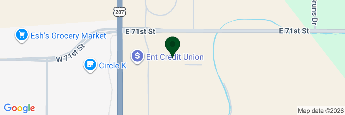 Map showing facility locations