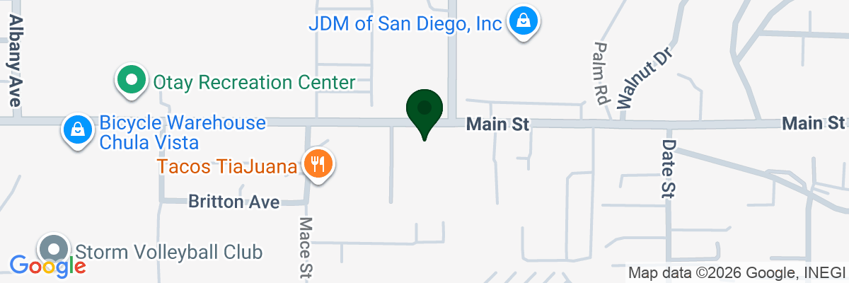Map showing facility locations