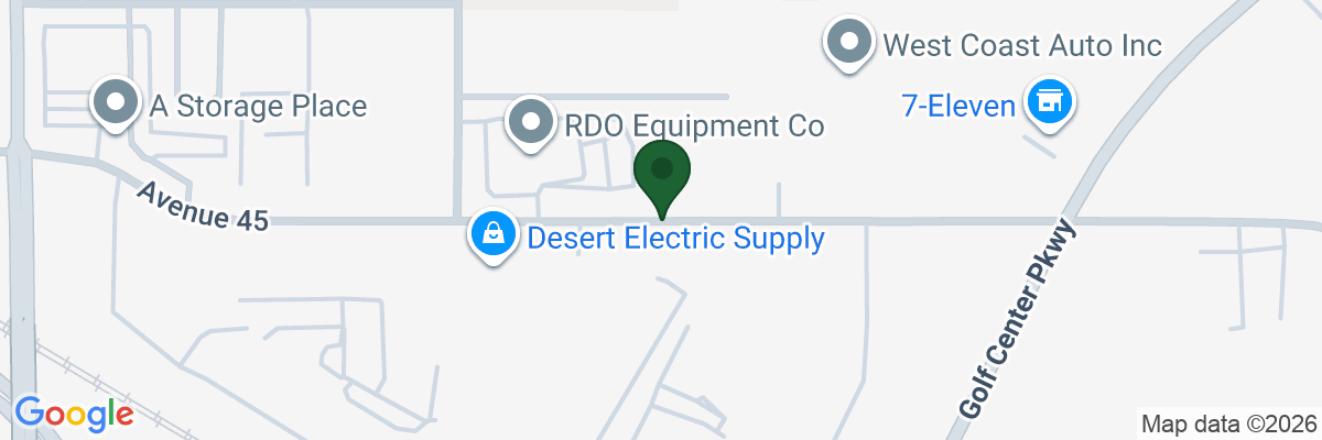Map showing facility locations